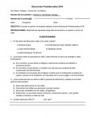 Elecciones Presidenciales 2018