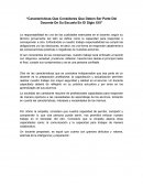 Características que consideres que deben ser parte del docente de su escuela en el siglo XXI