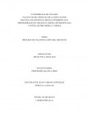 PROCESO DE PLANIFICACIÓN DOCENTE