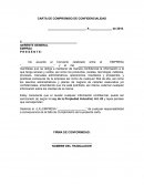 CARTA DE COMPROMISO DE CONFIDENCIALIDAD