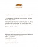 DESARROLLO DEL OBJETIVO PRINCIPAL O VISION DE LA COMPAÑIA