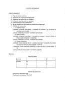 COSTOS ESTANDAR PROCEDIMIENTO