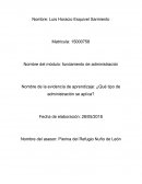 Fundamento de administración¿Qué tipo de administración se aplica?