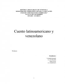 Cuento latinoamericano y venezolano - Trabajos - nibci