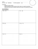 PRUEBA ADICION Y SUSTRACCION DE FRACCIONES