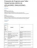 Propuesta de Programa para Taller TRAMITACION CORTES DE APELACIONES: SIMULACIONES