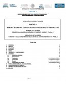 Readecuacion de la avenida 8 Poniente Oriente