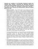 ANALISIS DEL CUADERNO DE ACTUACIONES PROCESALES BOLIVIA CHAVEZ