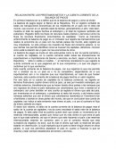 RELACION ENTRE LOS PRESTAMOS NETOS Y LA CUENTA CORIENTE DE LA BALANZA DE PAGOS