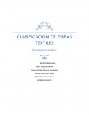 CLASIFICACION DE FIBRAS TEXTILES