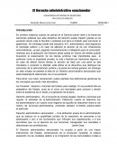 El Derecho Administrativo Sancionador