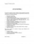 MODELO DE ACTA DE ENTREGA