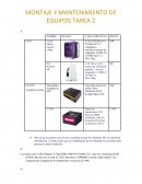 MONTAJE Y MANTENIMIENTO DE EQUIPOS TAREA 2