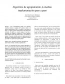 Algoritmo de agrupamiento, k-medias: implementación paso a paso