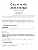 Las cegueras de conocimiento