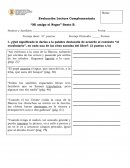 Evaluación Lectura Complementaria “Mi amigo el Negro” Sexto B