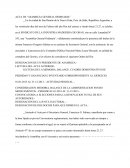 Acta de “Asamblea general ordinaria”