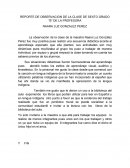 REPORTE DE OBSERVACIÓN DE CLASE