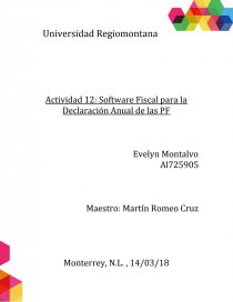 Software Fiscal para la Declaración Anual de Personas Físicas. Página 1