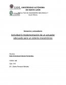 Actividad 6: Implementación de un actuador adecuado para un sistema mecatrónico