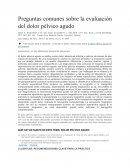 Preguntas comunes sobre la evaluación del dolor pélvico agudo