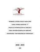 DIVISION GENERAL DEL DERECHO