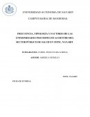 FRECUENCIA, TIPOLOGÍA Y FACTORES DE LAS ENFERMEDADES PSICOSOMATICAS DENTRO DEL SECTOR PÚBLICO DE SALUD EN TEPIC, NAYARIT.