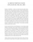 Explicación del final de El Amor en Tiempos de Colera