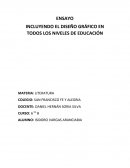 INCLUYENDO EL DISEÑO GRÁFICO EN TODOS LOS NIVELES DE EDUCACIÓN