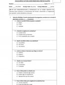 EVALUACIÓN DE LECTURA COMPLEMENTARIA PERDÍ MÍ CALCETÍN