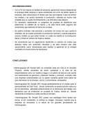 Concluciones y recomendaciones Mc Donald SAC