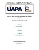 PRACTICA DOCENTE. Valoración de la Acción docente