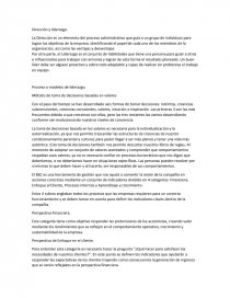 Proceso y modelos de liderazgo. - Método de toma de decisiones basadas en valores. Página 1