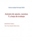 Asientos de ajuste, cuentas T y hoja de trabajo