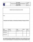 Protocolo de Pruebas en Estaciones Remotas Proyecto