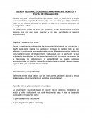 DISEÑO Y DESARROLLO ORGANIZACIONAL MUNICIPAL MODELOS Y PAUTAS DE ORGANIZACIÓN