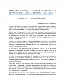 LA CRITICA DE LA CULTURA Y LA SOCIEDAD JAZMIN MENDOZA BALDERAS