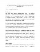ANÁLISIS HORIZONTAL Y VERTICAL A LOS ESTADOS FINANCIEROS