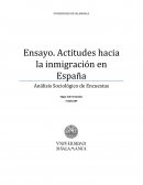 Actitudes hacia la inmigración en España