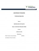 Administración de proyectos. Torneo de futbol Copa Faros