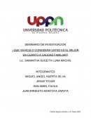 SEMINARIO DE INVESTIGACION ¿QUE VEHICULO CONSIDERA USTED ES EL MEJOR EN CUANTO A CALIDAD FAMILIAR?