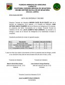 Acta de enterga y recibo