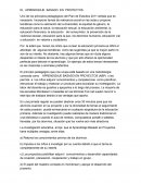 El aprendizaje basado en proyectos