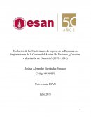 Evolución de las Elasticidades de Ingreso de la Demanda de Importaciones de la Comunidad Andina De Naciones, ¿Creación o desviación de Comercio? (1970 - 2014)