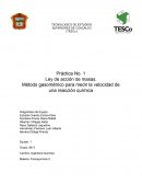 Práctica No. 1 Ley de acción de masas. Método gasométrico para medir la velocidad de una reacción química