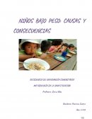 NIÑOS BAJO PESO: CAUSAS Y CONSECUENCIAS