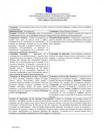 Concepción: la Investigación como un Eje Curricular fomenta la actitud de indagación y análisis crítico de realidades socioeducativas. Página 1