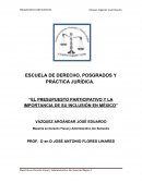 El presupuesto participativo y la importancia de su inclusión en México