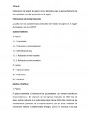 Elaboración de helado de pepino como alternativa para el aprovechamiento de sus nutrientes y su alta producción en la región.