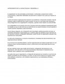 Antecedentes de la capacitacion y desarrollo